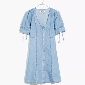 Madewell Denim Button Front Mini Dress - Size 10
